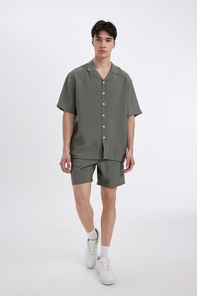 DeFacto Comfortable Cut Polo Collar Shirt - C8157AX24SM
