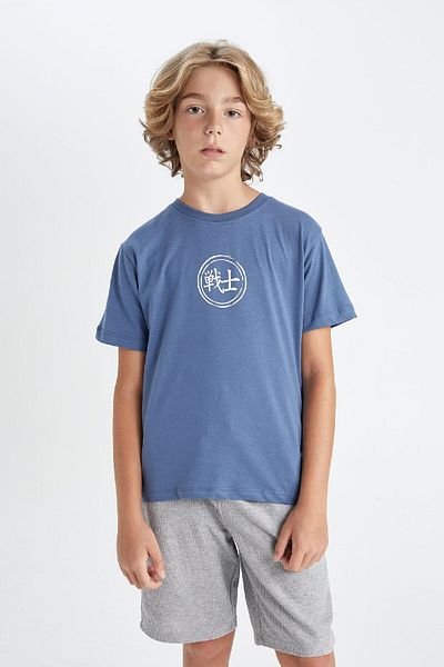 DeFacto Boy - Crew Neck Printed Short Sleeve T-shirt A0455a824hs
