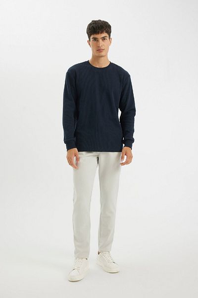 DeFacto Basic Jogger Pants - Straight Waist, Lace-Up Pocket, Straight Leg C6022Ax24Au