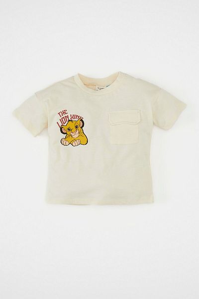 DeFacto Chlapeček Disney Lion King Tričko s krátkým rukávem s výstřihem D1483a524sm