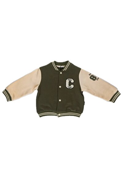 KIYAFET Erkek Bebek Sincap Nakışlı Kolej Ceket