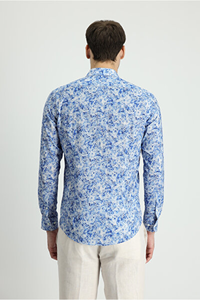Kiğılı Cămașă din bumbac slim fit cu imprimeu - mânecă lungă