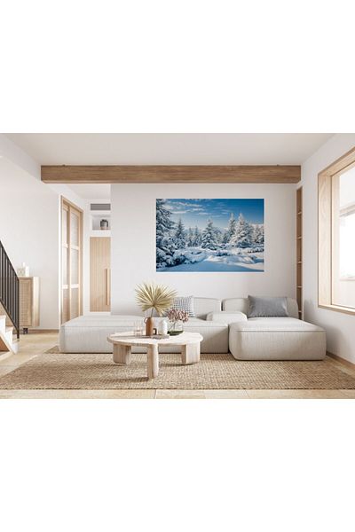 Zumzeria Tablou Canvas Amazing Winter View At The Mountains, 80x50cm, tabloucanvas1218, Zumzeria ®