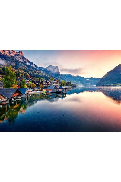 Zumzeria Πίνακας σε καμβά Όμορφο ορεινό χωριό, 80x50εκ., canvas383,