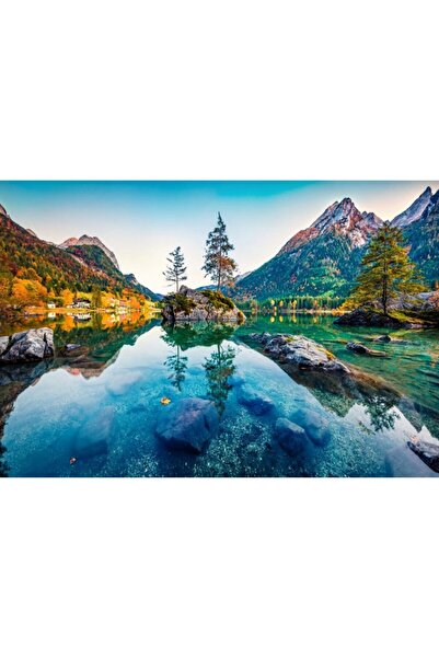 Zumzeria Tablou Canvas Autumn Colors Reflection, 80x50cm, tabloucanvas393, Zumzeria ®