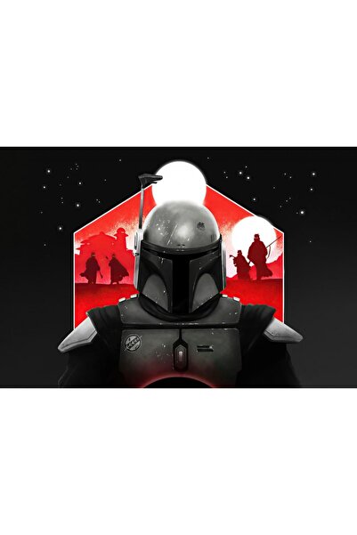 Zumzeria Tablou Canvas 2022 Star Wars The Book Of Boba Fett, 80x50cm, tablou9...