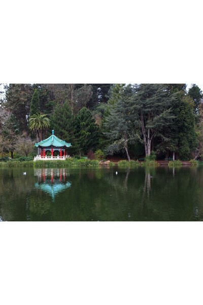 Zumzeria Tablou Canvas Chinese Pavilion In Golden Gate Park, 80x50cm, tabloucanvas1114, Zumzeria ®