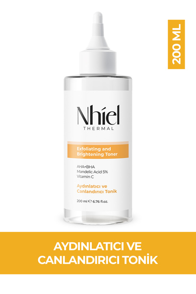 Nhiel Thermal Aydınlatıcı ve Canlandırıcı Tonik 200 ml (%5 Mandelik Asit + BHA)