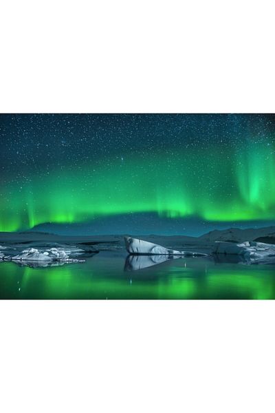 Zumzeria Tablou Canvas Northern Lights In Winter, 80x50cm, tabloucanvas808, Zumzeria ®