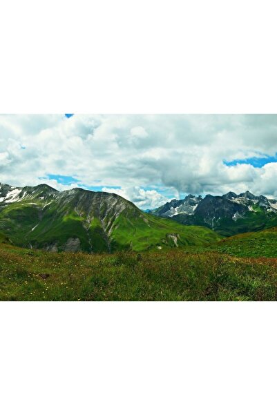 Zumzeria Tablou Canvas Amazing View From Top Of Austrian Alps, 80x50cm, tablo...