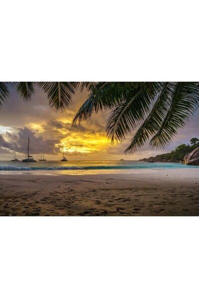 Zumzeria Tablou Canvas Dream Beach Landscape, 80x50cm, tabloucanvas1051, Zumz...