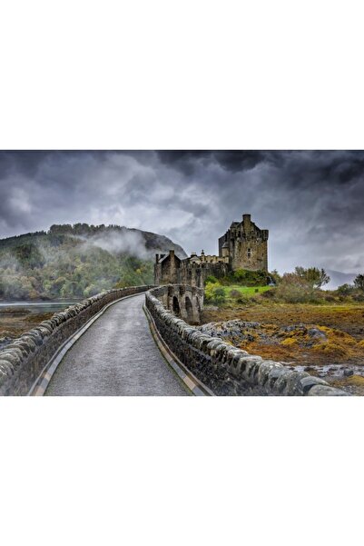 Zumzeria Πίνακας σε καμβά Ιστορικό Σκωτσέζικο Κάστρο, 80x50εκ., πίνακας σε κα...