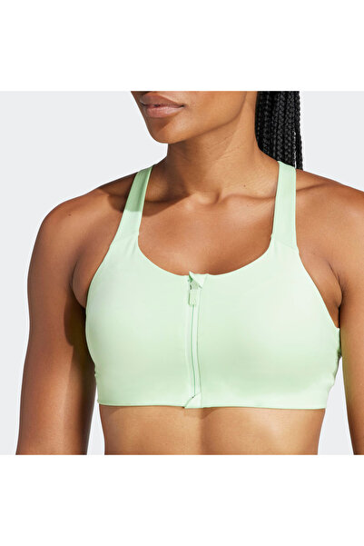 adidas Γυναικείο πράσινο αθλητικό σουτιέν TLRD Impact (IT6657)