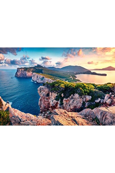 Zumzeria Πίνακας σε καμβά Υπέροχη ανοιξιάτικη ανατολή πάνω από τη Σαρδηνία, 8...