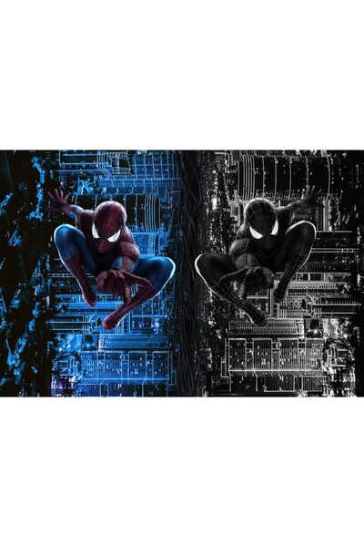 Zumzeria Tablou Canvas The Amazing Spiderman Vs Black Spiderman, 80x50cm, tablou594, Zumzeria ®