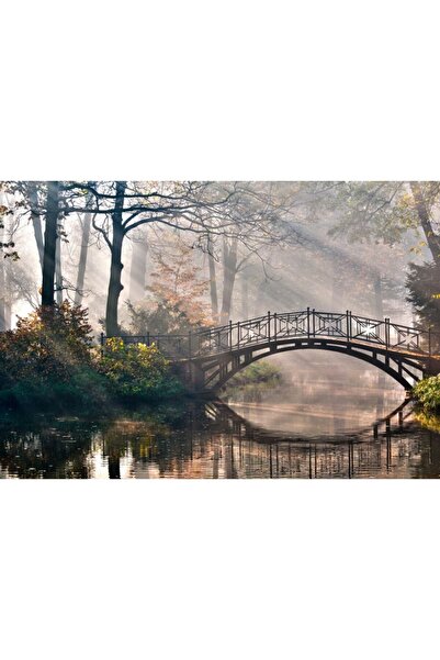 Zumzeria Πίνακας σε καμβά Φθινοπωρινή Γέφυρα, 80x50εκ., καμβάς3,