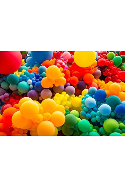 Zumzeria Tablou Canvas Loads Of Colorful Balloons, 80x50cm, tabloucanvas1235,...