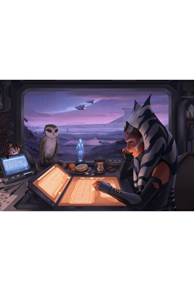 Zumzeria Tablou Canvas Ahsoka Tano Star Wars Lofi, 80x50cm, tablou948, Zumzer...