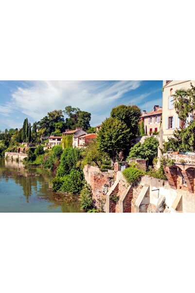 Zumzeria Καμβάς Tablou Η Νότια Γαλλία σε μια συννεφιασμένη μέρα, 80x50εκ., ta...