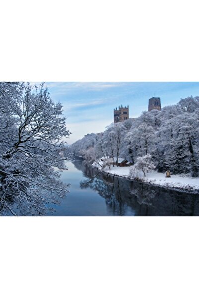 Zumzeria Tablou Canvas Frozen Trees And A Castle, 80x50cm, tabloucanvas1279, Zumzeria ®