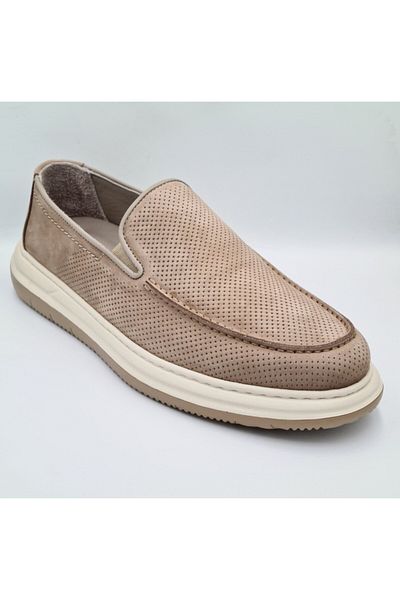 Greyder 64696 Мъжки ежедневни удобни обувки от естествена кожа с щампа Mink Nubuck
