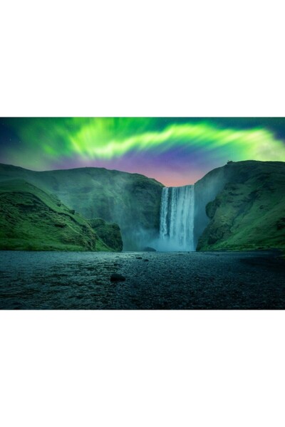 Zumzeria Tablou Canvas Aurora Borealis In All Its Glory, 80x50cm, tabloucanva...