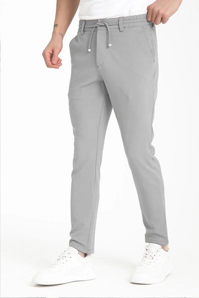 CLASSİCS MEN Slim Fit Jogger Παντελόνι - Μοντέλο Text - 7252
