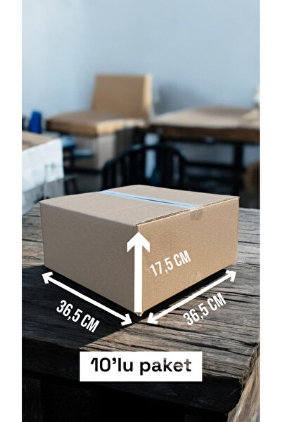 36,5x36,5x17,5 Çift Oluklu Eşya Taşıma Kolisi, Taşınma Kolisi, Çeyiz Kolisi 10'lu Paket