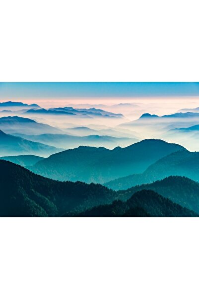 Zumzeria Πίνακας σε καμβά Mist Over the Mountains, 80x50εκ., canvaspainting29...