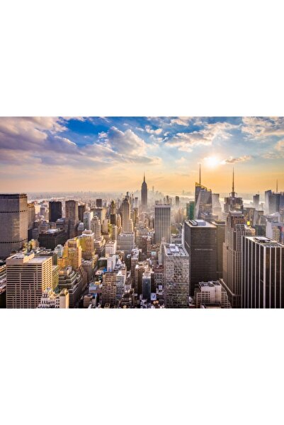 Zumzeria Αεροφωτογραφία των ουρανοξυστών της Μητροπολιτικής Περιοχής σε καμβά...