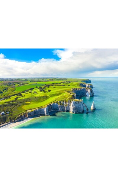 Zumzeria Tablou Canvas Amazing View OF A Beautiful Coastline, 80x50cm, tablou...