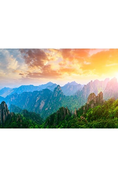 Zumzeria Πίνακας σε καμβά Όμορφο ορεινό τοπίο την ανατολή του ηλίου, 80x50εκ....