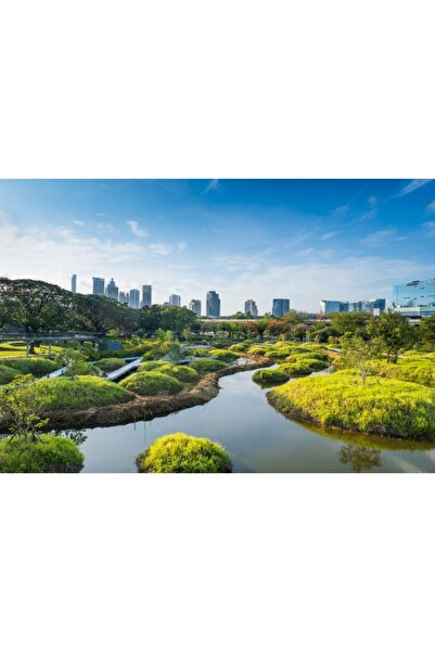 Zumzeria Καμβάς Tablou Παντοδύναμοι Πύργοι και Όμορφη Αστική Θέα, 80x50εκ., t...