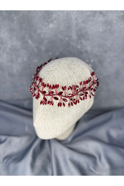 Hayalperest boncuk Elegant Beaded Bridal Henna Hair Accessory – Serra Design