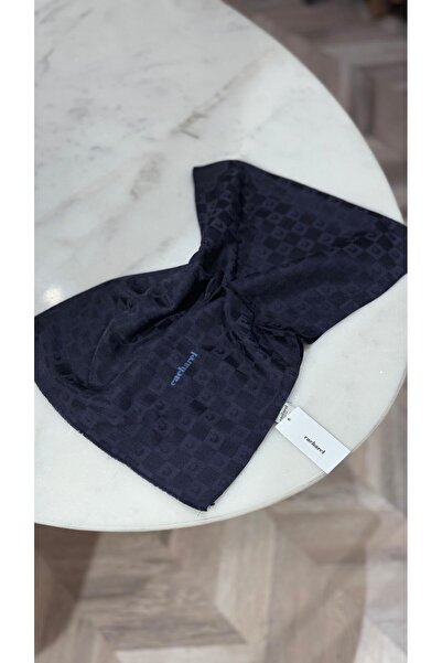 Cacharel K. Logolu İpek Koton Jakar Etol Şal Lacivert