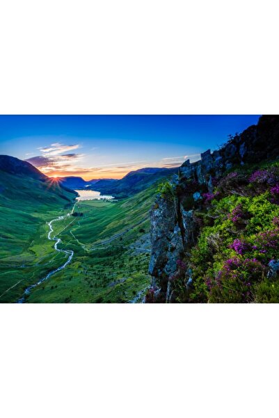 Zumzeria Καμβάς Tablou Splendid Mountain Valley At Sunset, 80x50εκ., tablouca...