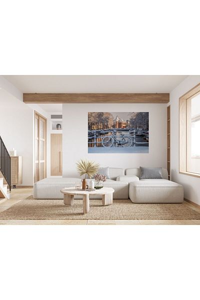 Zumzeria Tablou Canvas Winter Sightseeing Landscape, 80x50cm, Tabloucanvas1203, ®