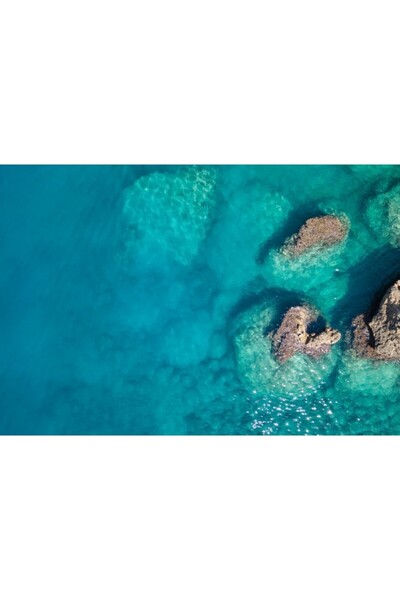 Zumzeria Tablou Canvas Clear Blue Sea Water, 80x50cm, tabloucanvas254, ®