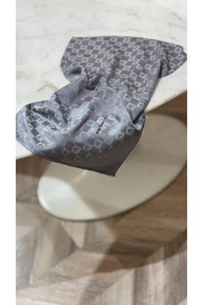 Cacharel K. Logolu İpek Koton Jakar Etol Şal Gri