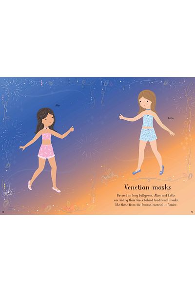 Usborne Children's book - Little Sticker Dolly Dressing Carnival