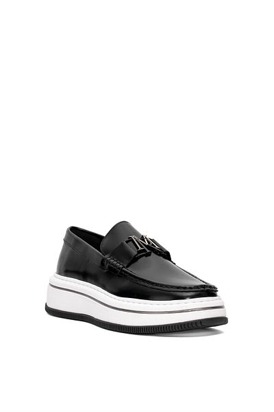 MARCOMEN 152-21108 Men's Genuine Leather Casual Shoes Black