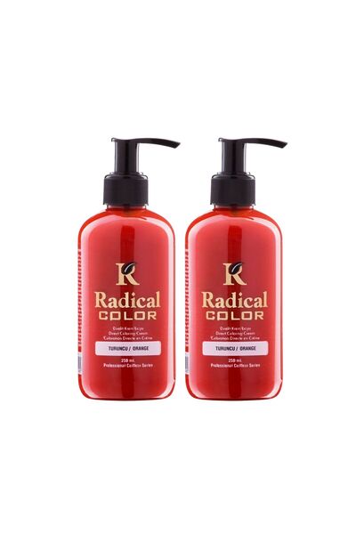 Radical Color Orange Amonyaksız Su Bazlı Saç Boyası 250 ML 2 Adet Turuncu
