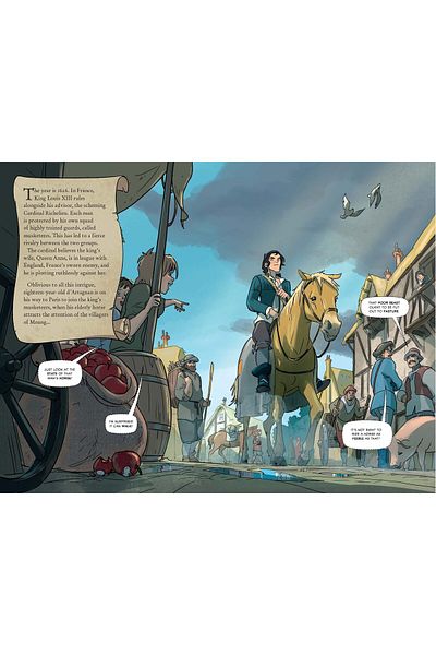 Usborne Carte Pentru Copii - The Three Musketeers Graphic Novel