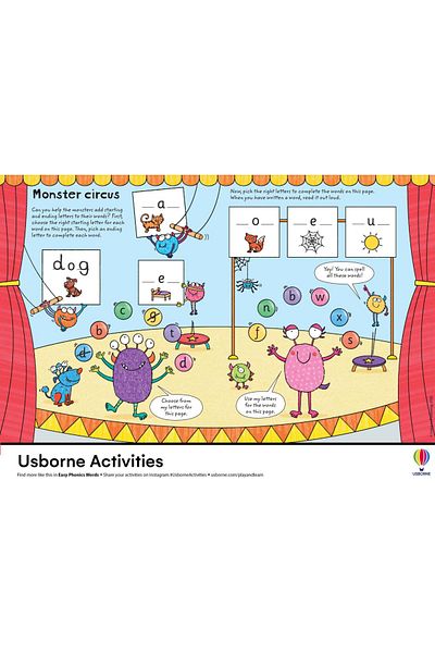 Usborne Children's Book, , Easy Phonic Words, 4 Years