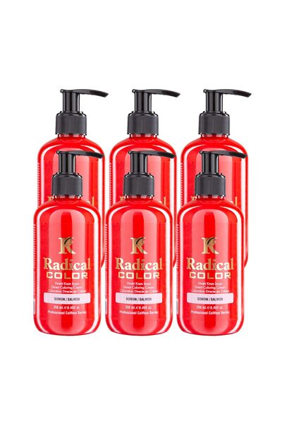 Radical Color Salmon Amonyaksız Su Bazlı Saç Boyası 250 ML 6 Adet Somon