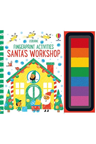 Usborne Carte pentru copii, Usborne, Fingerprint Activities Santa's Workshop,...