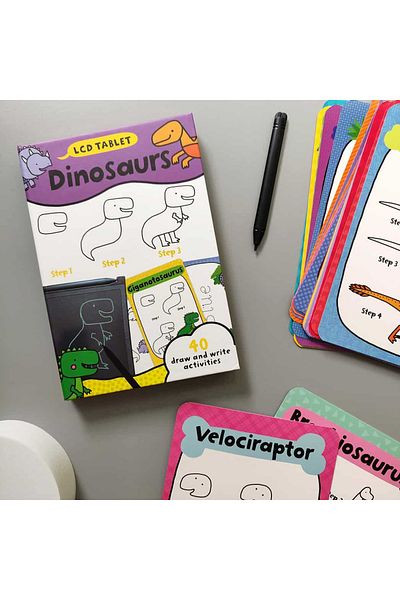 North Parade Publishing Lcd Tablet & Flashcards - Dinosaurs