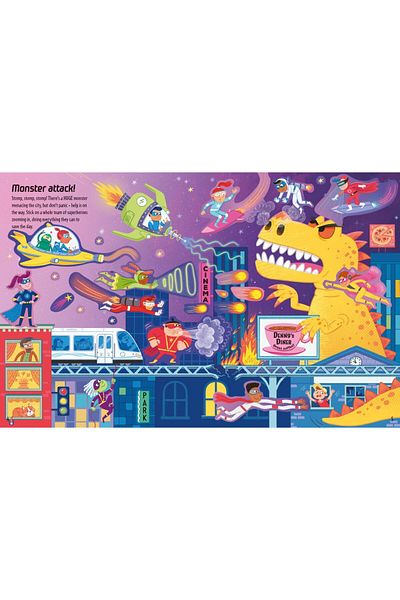 Usborne Children's Book, , First Sticker Book Superheroes, 3 Years