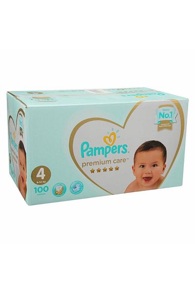 Pampers Pampers Premium Care No. 4, carton of 100 pieces