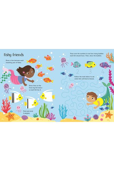 Usborne Write and Erase - Wipe-clean Mermaid Activities
